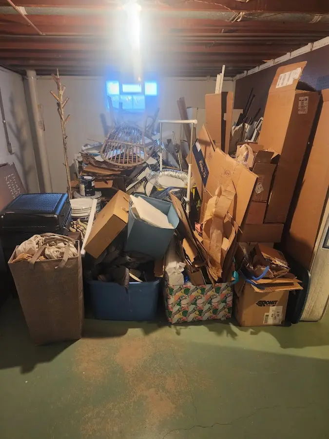 Roll-off dumpster container at job site for 15 Yard Dumpster Rental in Beaverton